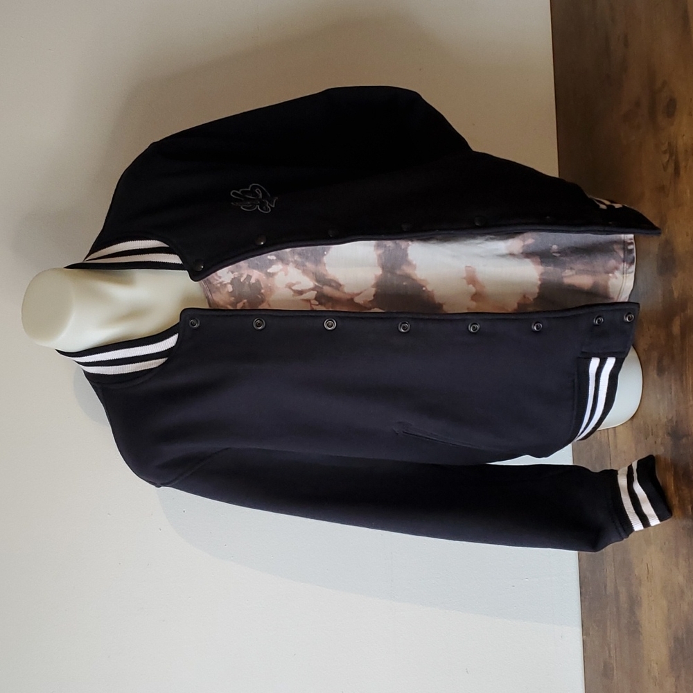 Lords of Gastown Motorcycle Company Black Wool Bomber Club Varsity Jacket - Picture 7 of 14